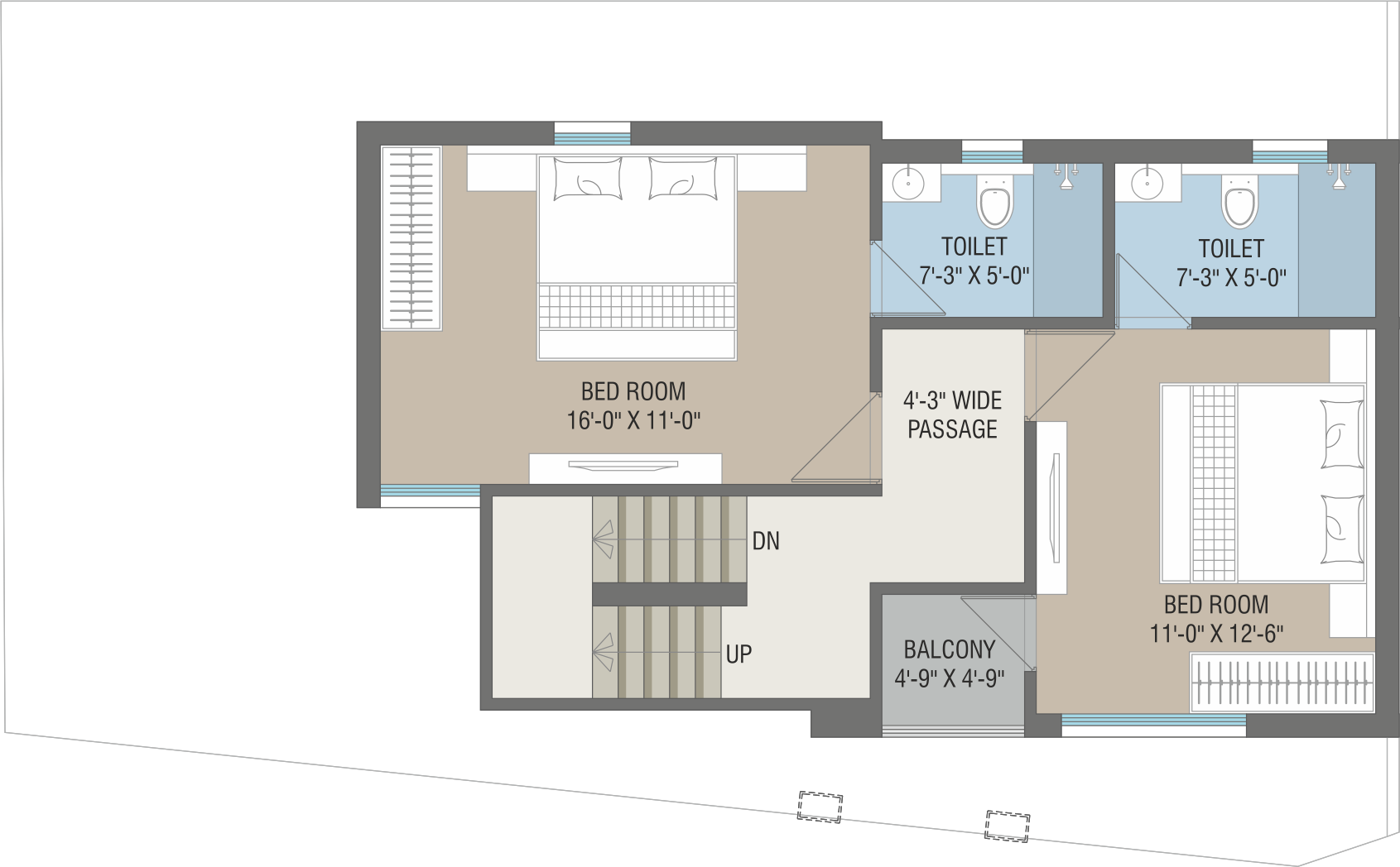 12 4 BHK First Floor