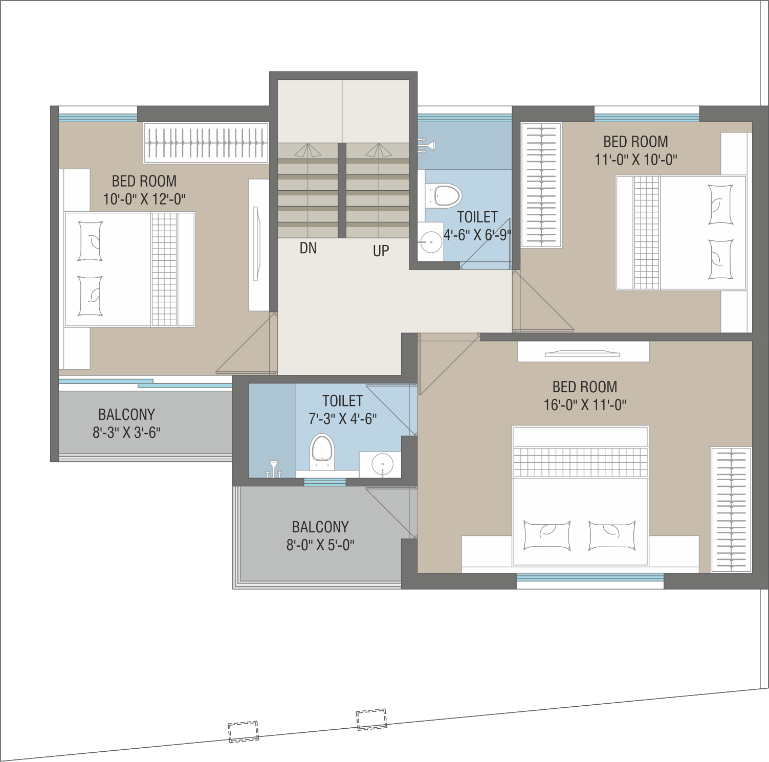 34 5 BHK First Floor